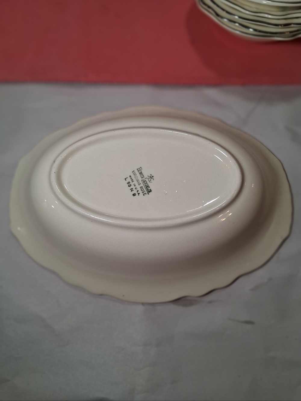 15 Homer Laughlin Virginia Rose Floral Bowls Round and Oval USA - Picture 6 of 9